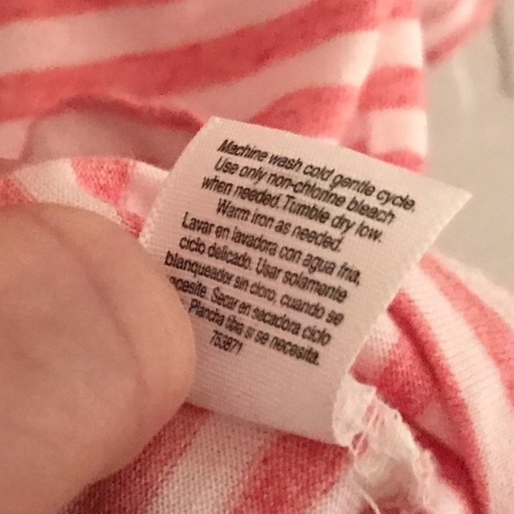 St Johns Bay Women’s Shirt White/Rosie-red Marinière Coastal Stripes Size M - Picture 8 of 9